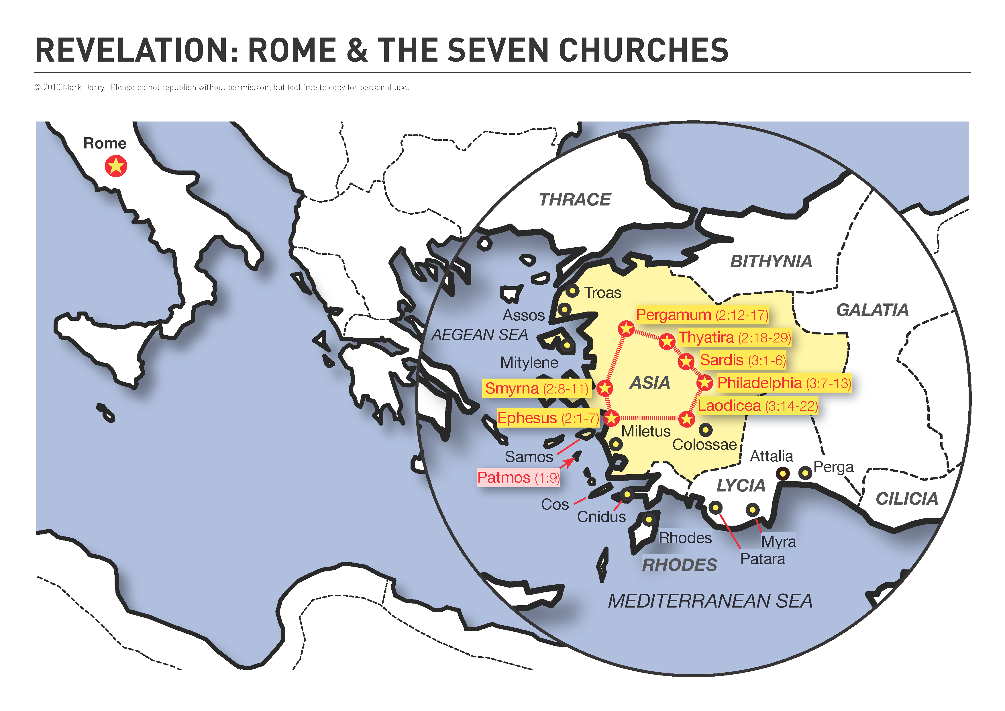 Maps Of The Seven Churches Of Revelation Steemkr